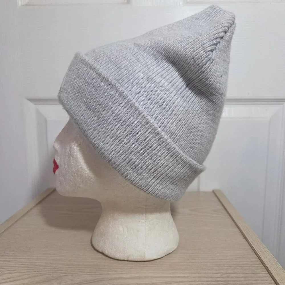 Victoria's Secret PINK Grey Knit Beanie One Size